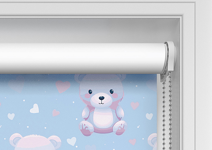 Little Bear, Blue Cotton - Twist&Fit Roller Blind - Image 10